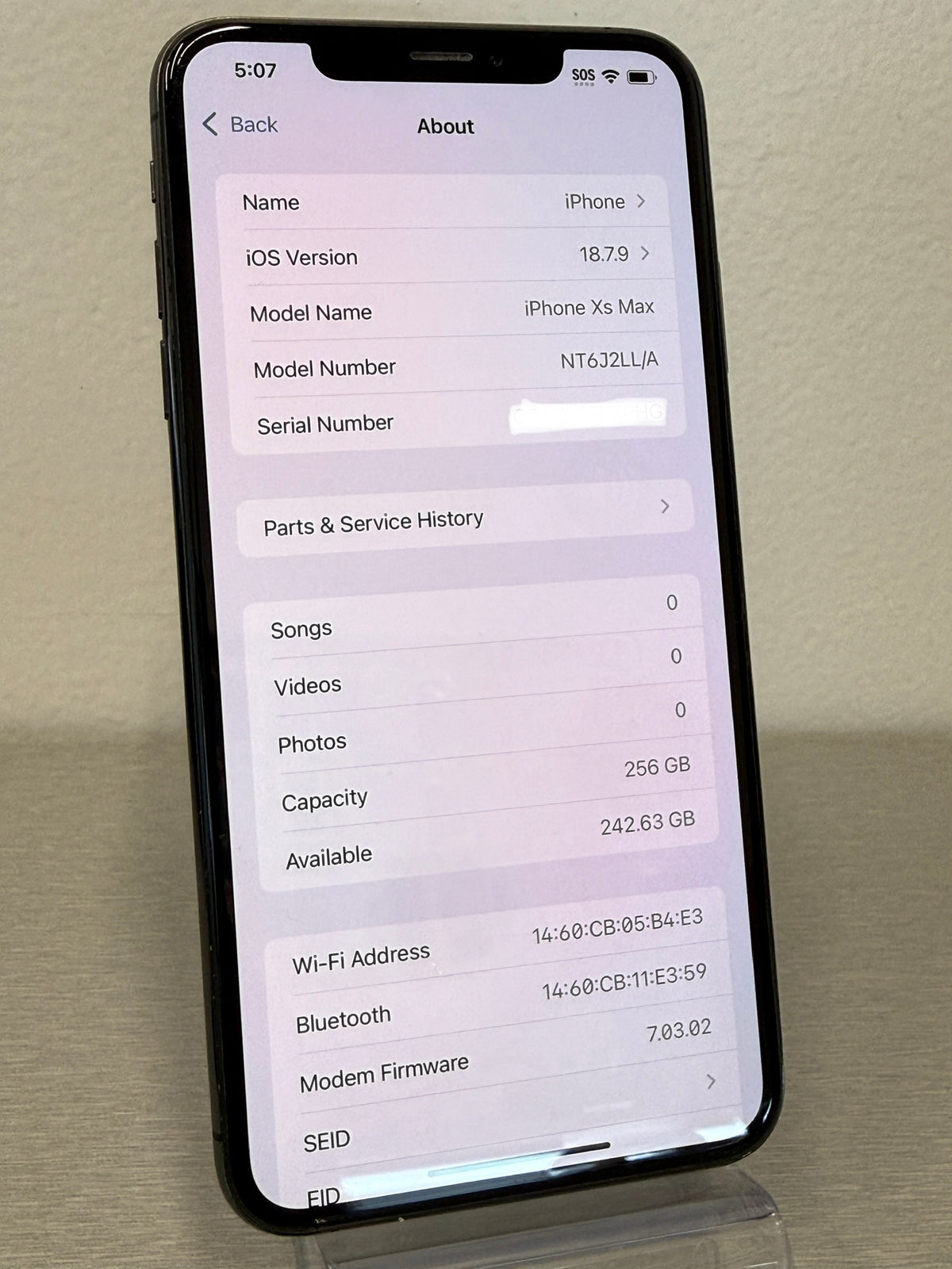 iPhone XS Max 256GB - Black - Pre-owned