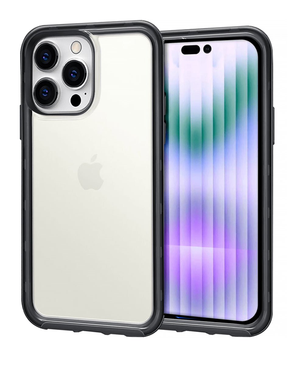 Acrylic Dual Layer Transparent Case - Black for iPhone 14 Pro Max Phone Case - Pro iPhone Repair