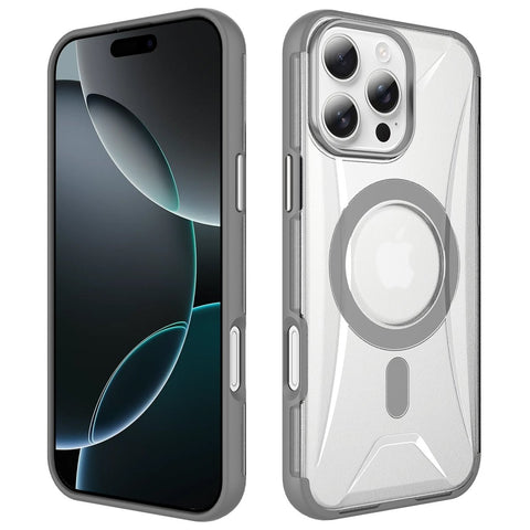 Clear Armor MagSafe Case with Sculpted Back - Gray for iPhone 15 Pro Max Phone Case - Pro iPhone Repair