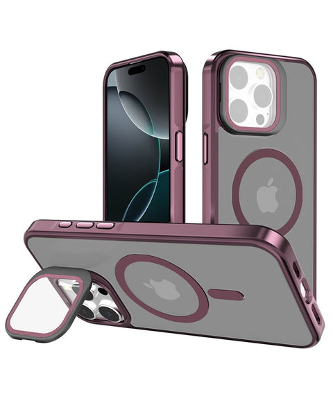 iPhone 12 / 12 Pro Slim Clear Case with Camera Stand - Red Phone Case - Pro iPhone Repair