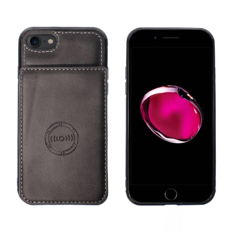 Leather Pocket Wallet Magnetic Case - Black for iPhone 7G / 8G / SE 2020 Phone Case - Pro iPhone Repair