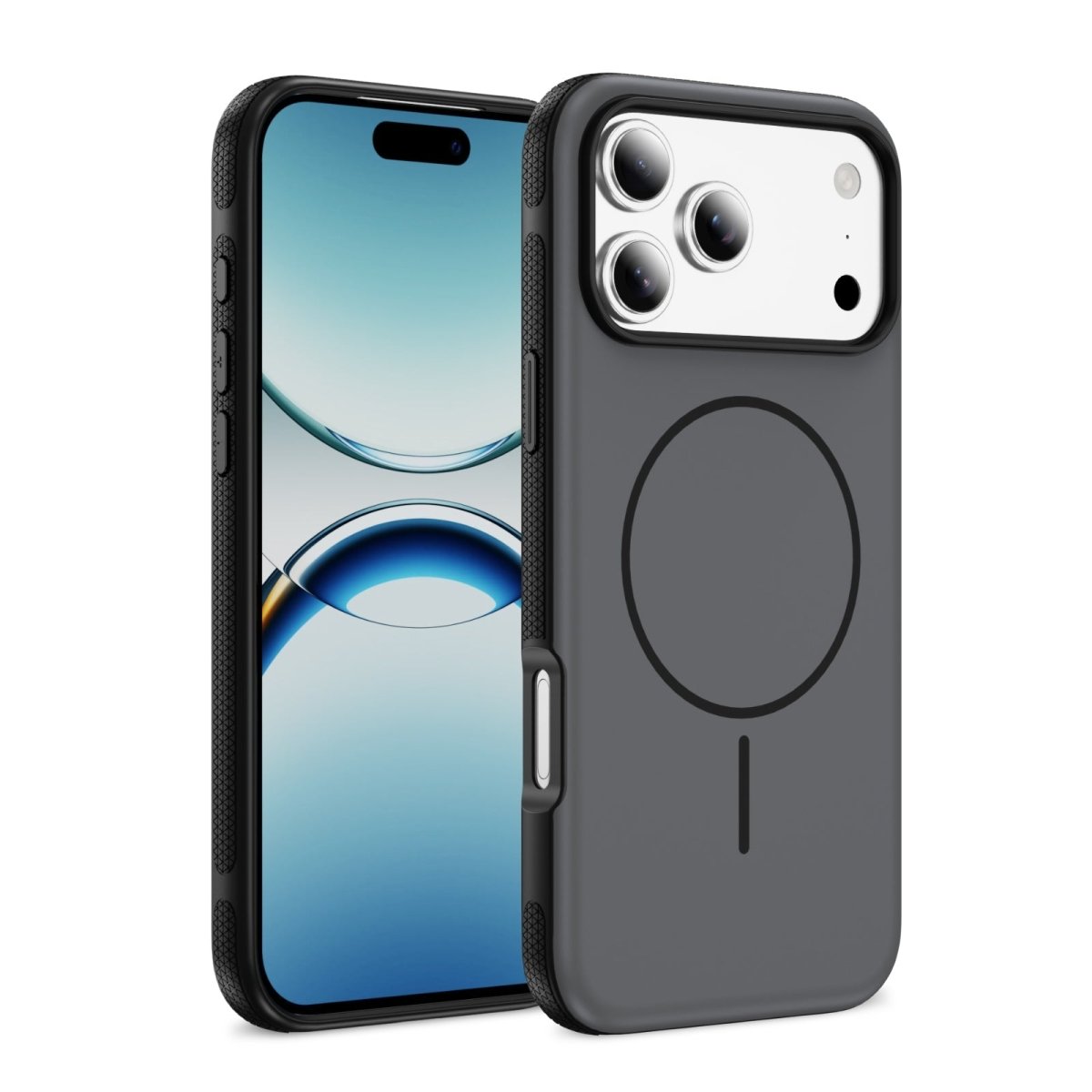 Matte Shield MagSafe Case with Metal Camera Ring - Black for iPhone 17 Pro Max / 18 Pro Max Phone Case - Pro iPhone Repair
