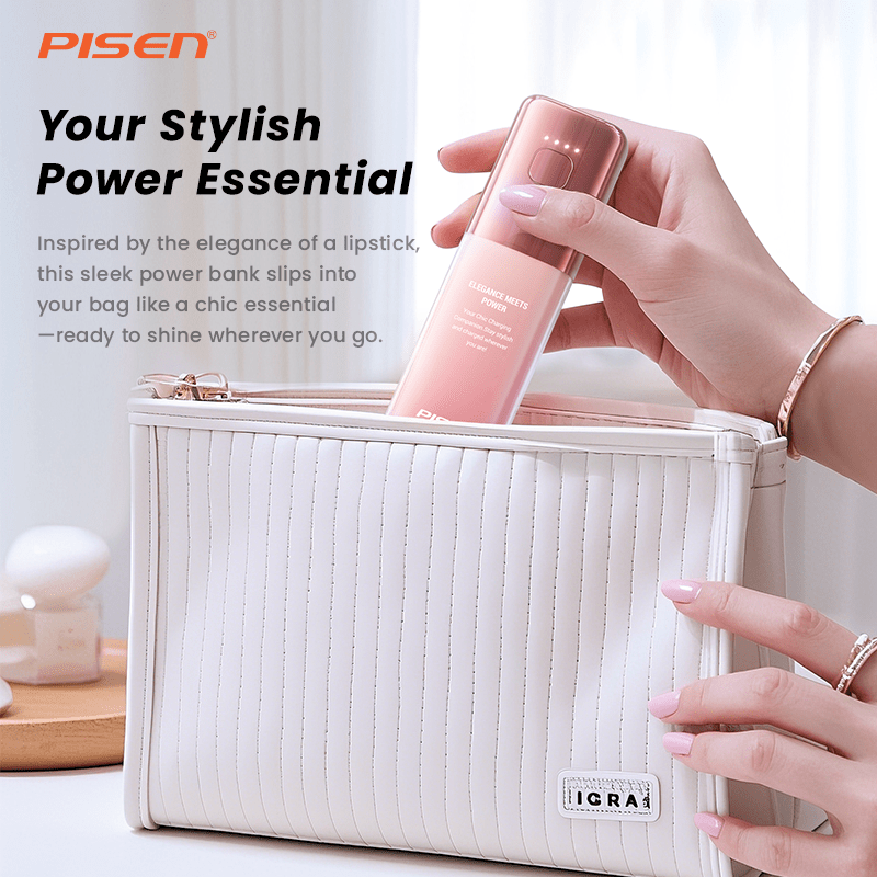 PISEN GlamVolt 30W Power Bank 5000mAh – Slim Fast-Charging Portable Charger (TS-D327) - Pro iPhone Repair