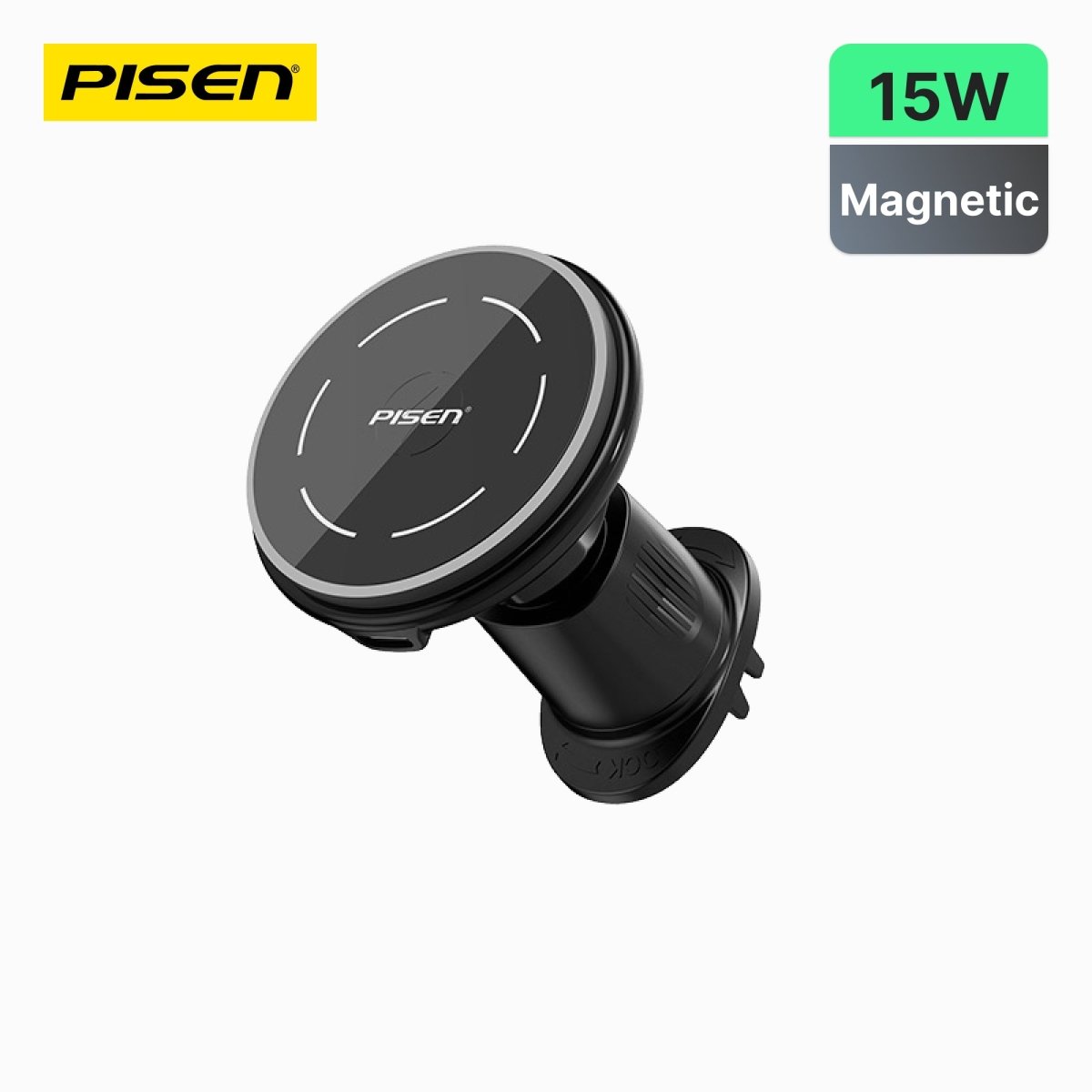 PISEN Mag Depot Qi2 15W Wireless Car Charger – MagSafe Auto-Clamp Mount (TP-C70) - Pro iPhone Repair