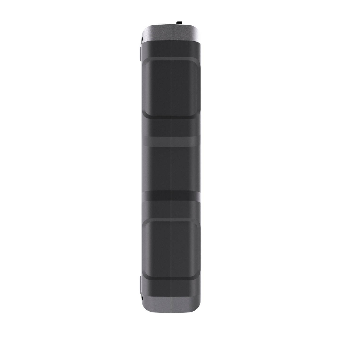 Narrow side profile of the Veratek V6 Pro jump starter