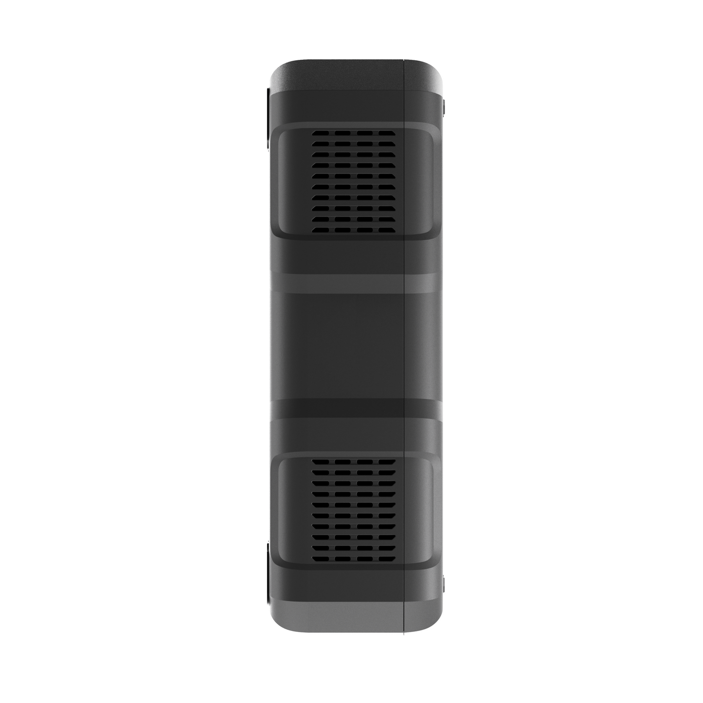 Narrow side view of the Veratek V8 Pro Air jump starter showing the cooling vents