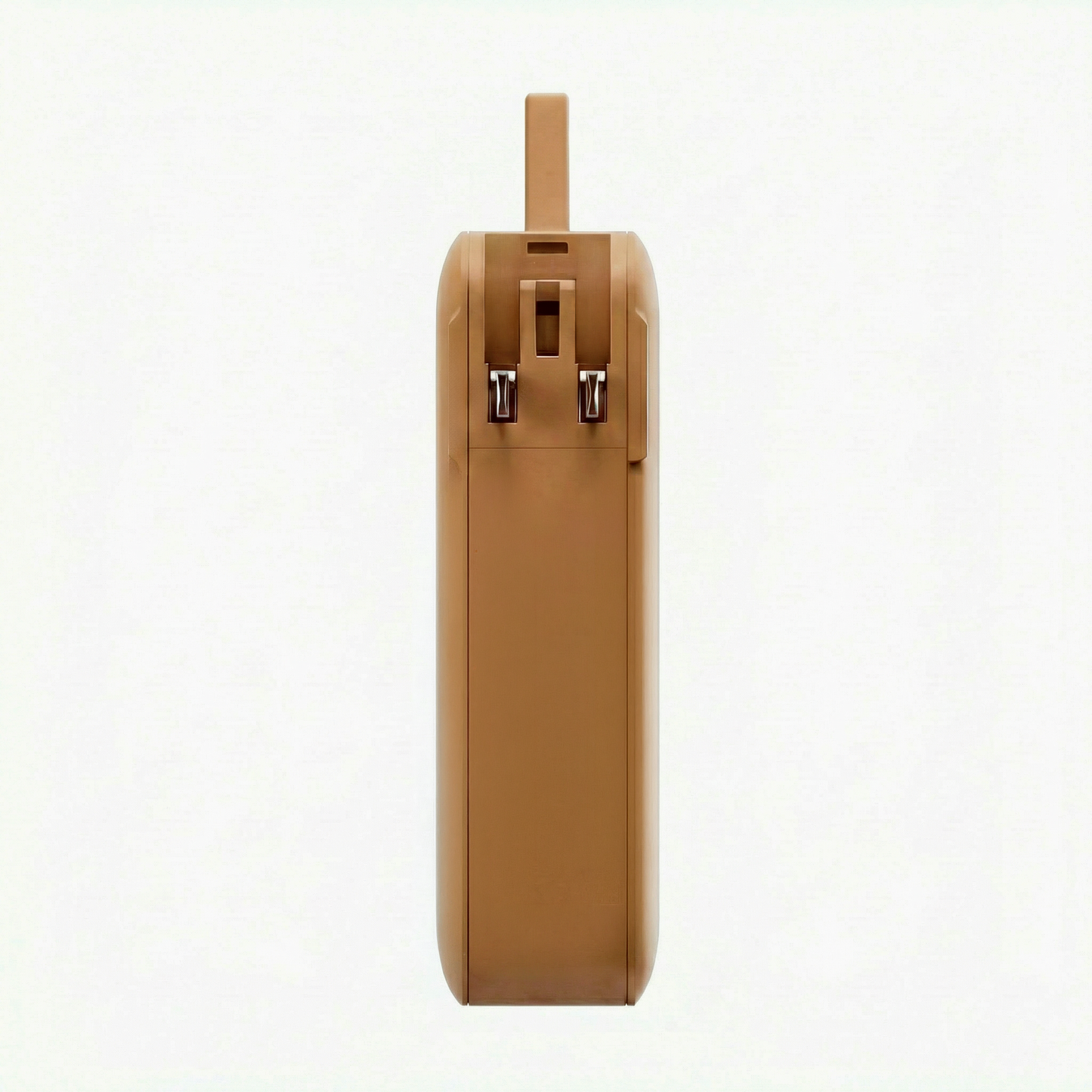 Rear view of the Orange Flex 65W 10,000 mAh power bank with integrated cable channel