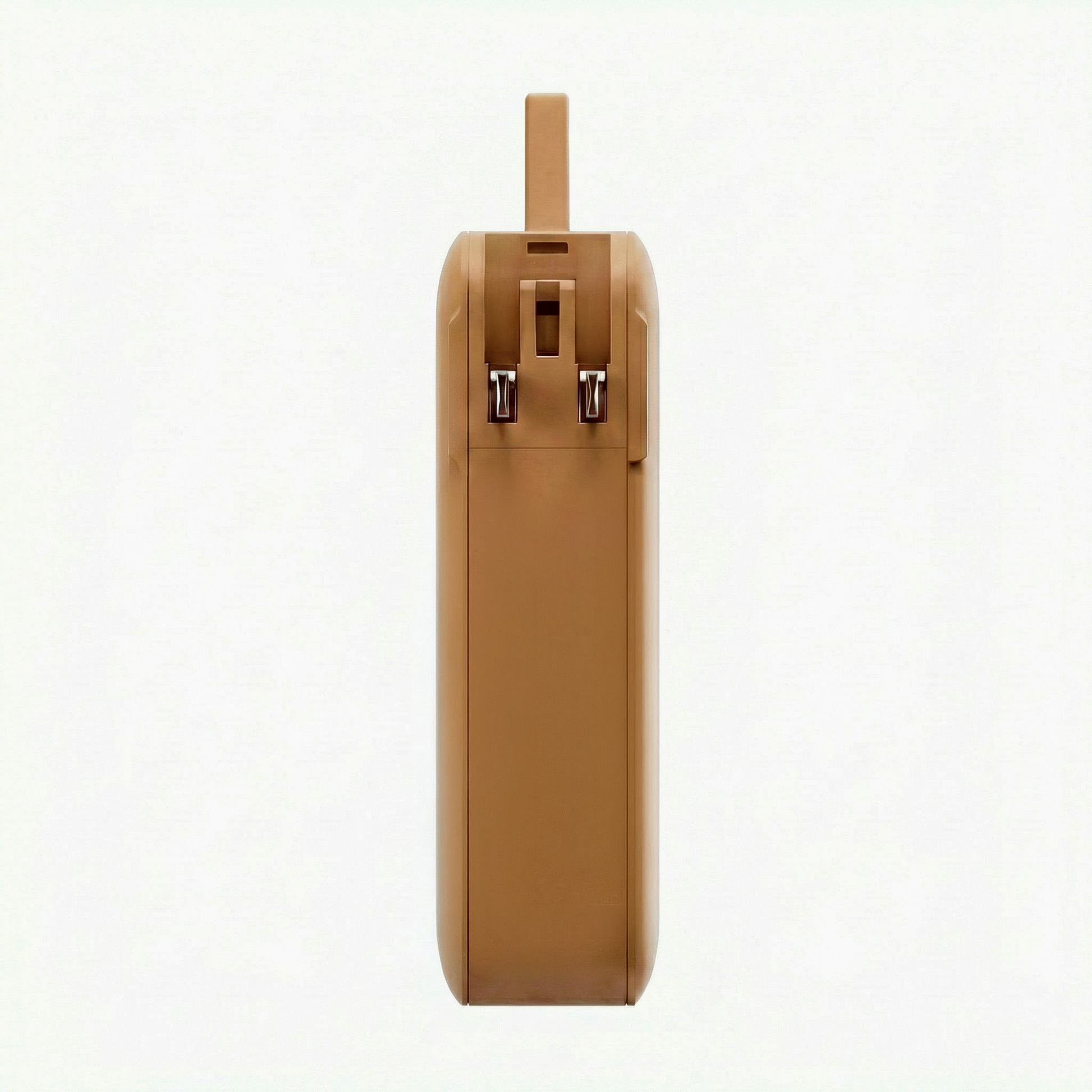 Rear view of the Orange Flex 65W 10,000 mAh power bank with integrated cable channel
