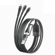 3-in-1 Braided Charging Cable 1.2m PISEN Lightning, USB-C & Micro Fast-Charge Cable (AP-FC15-1200) - Pro iPhone Repair