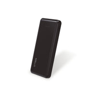 Mello Slate 10,000 mAh Slim Power Bank – USB-C + Dual USB-A, Black