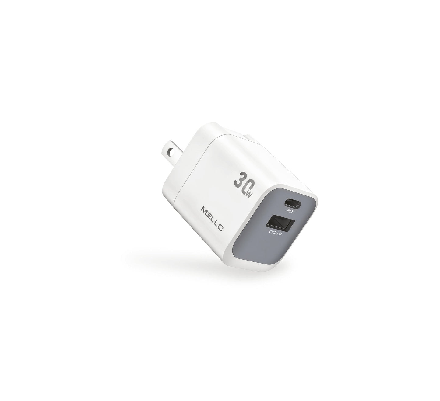 Mello SurgeMax X18 30W Mini Wall Charger – USB-C + USB-A