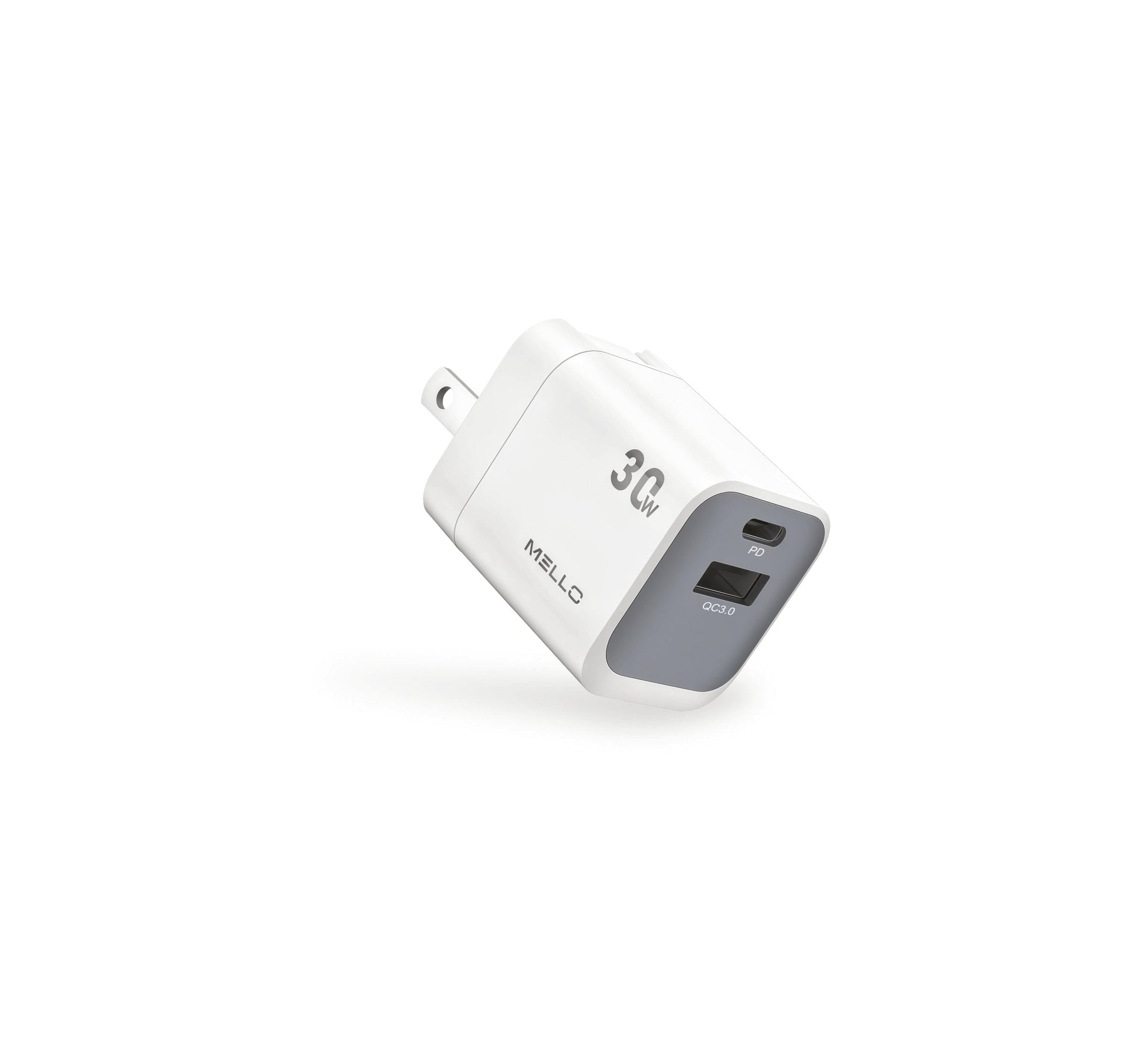 Mello SurgeMax X18 30W Mini Wall Charger – USB-C + USB-A