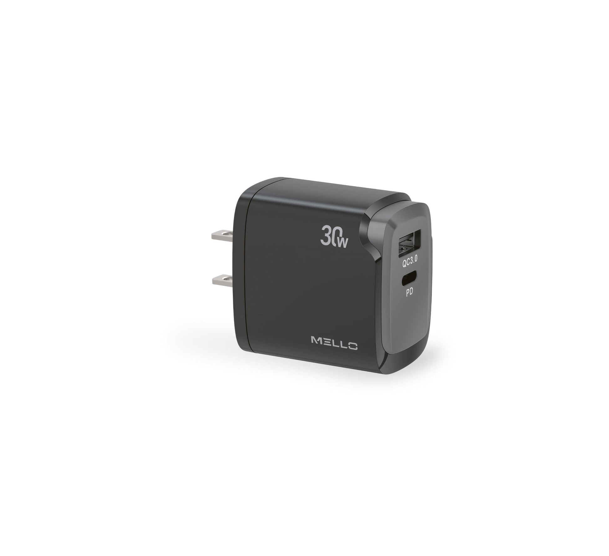 Mello SurgeMax X21 30W Wall Charger – USB-C + USB-A Travel Charger