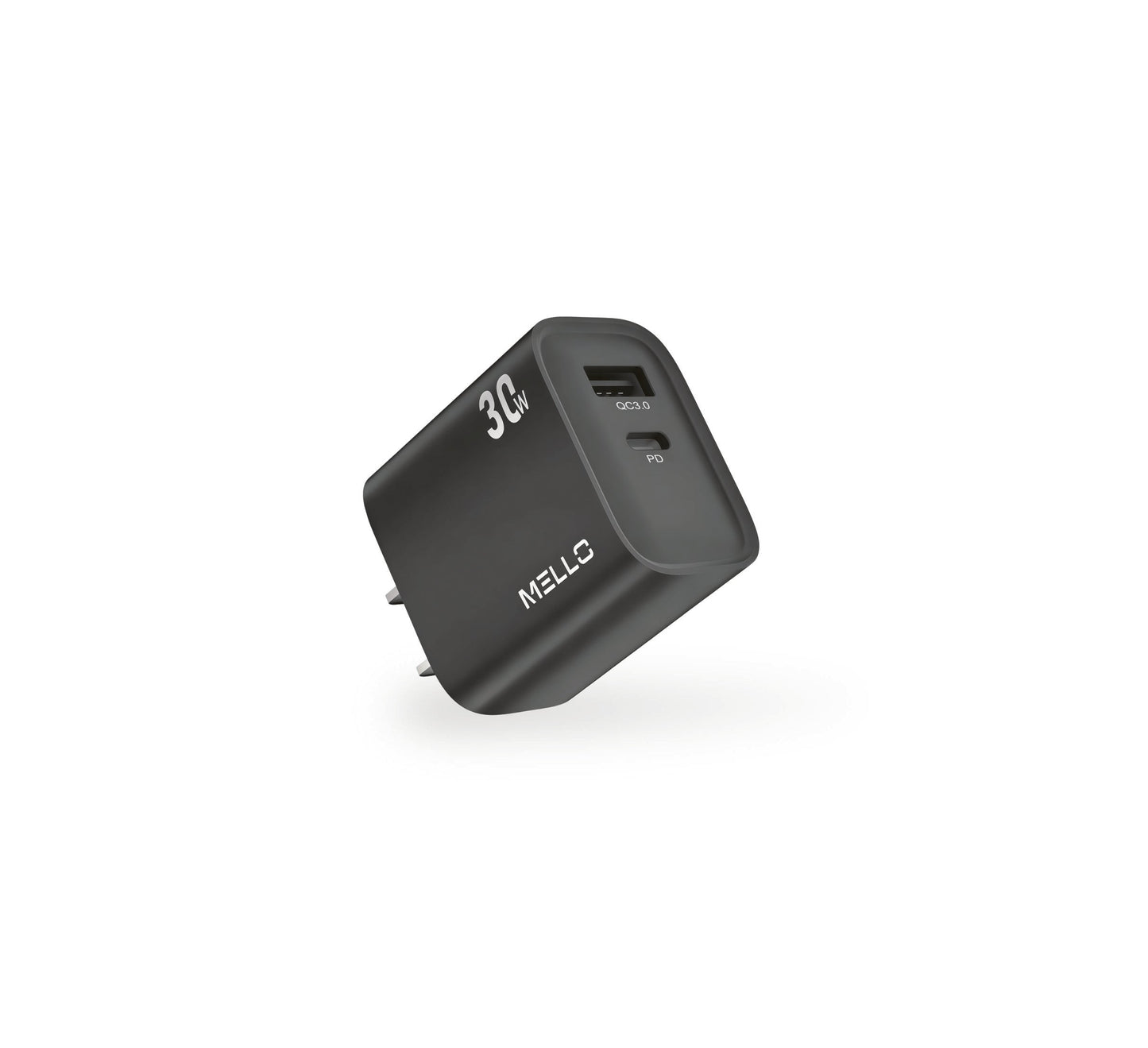 Mello SurgeMax X22 30W Dual-Port Wall Charger – USB-C + USB-A