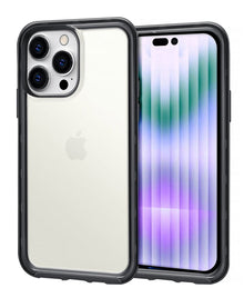 Acrylic Dual Layer Transparent Case - Black for iPhone 14 Pro Max Phone Case - Pro iPhone Repair