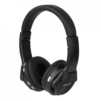 Atalax Rezound headphones angled view showing the on-cup controls