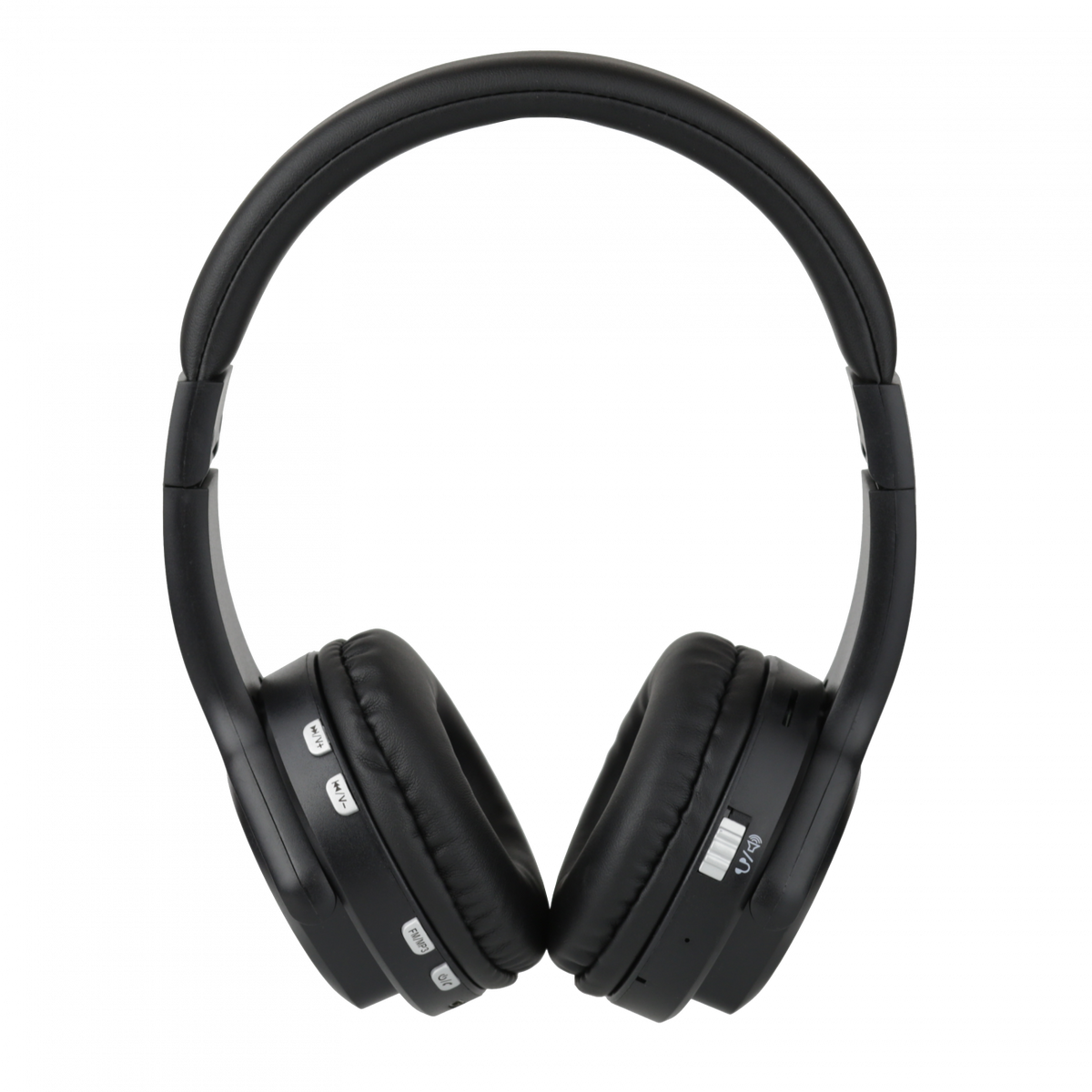 Atalax Rezound headphones front view, cups turned out