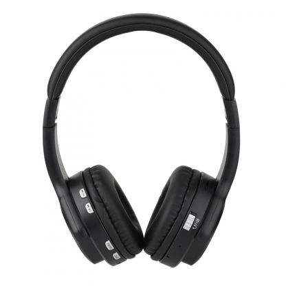 Atalax Rezound headphones front view, cups turned out