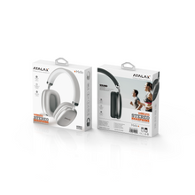 Atalax Wireless Stereo Headphones retail box, front and back