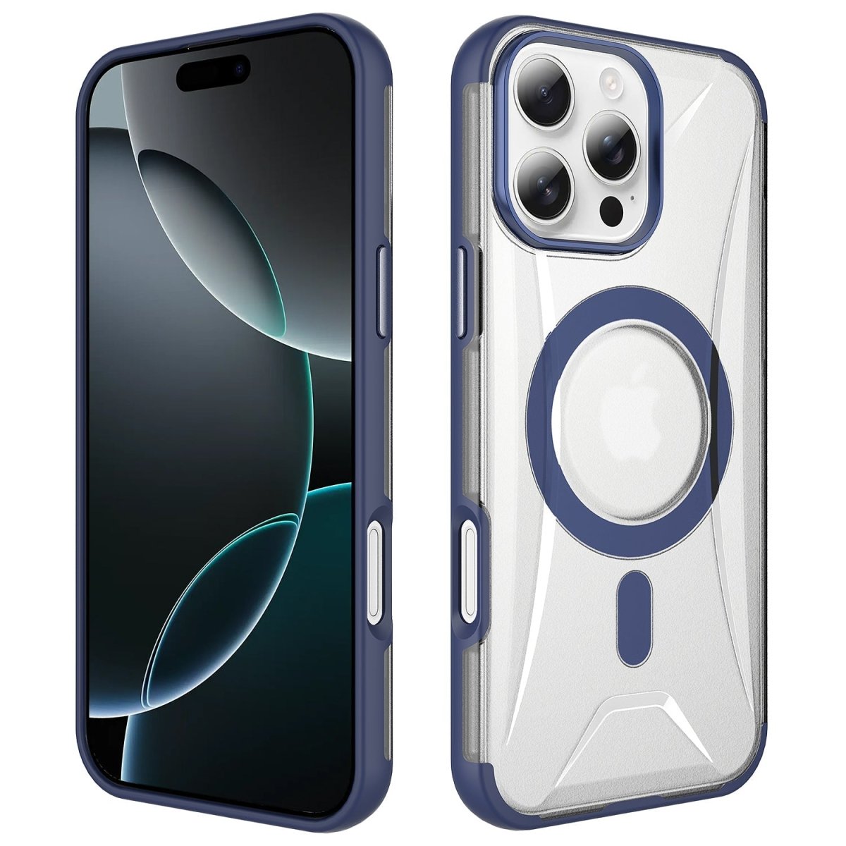 Clear Armor MagSafe Case with Sculpted Back - Blue for iPhone 15 Pro Max Phone Case - Pro iPhone Repair