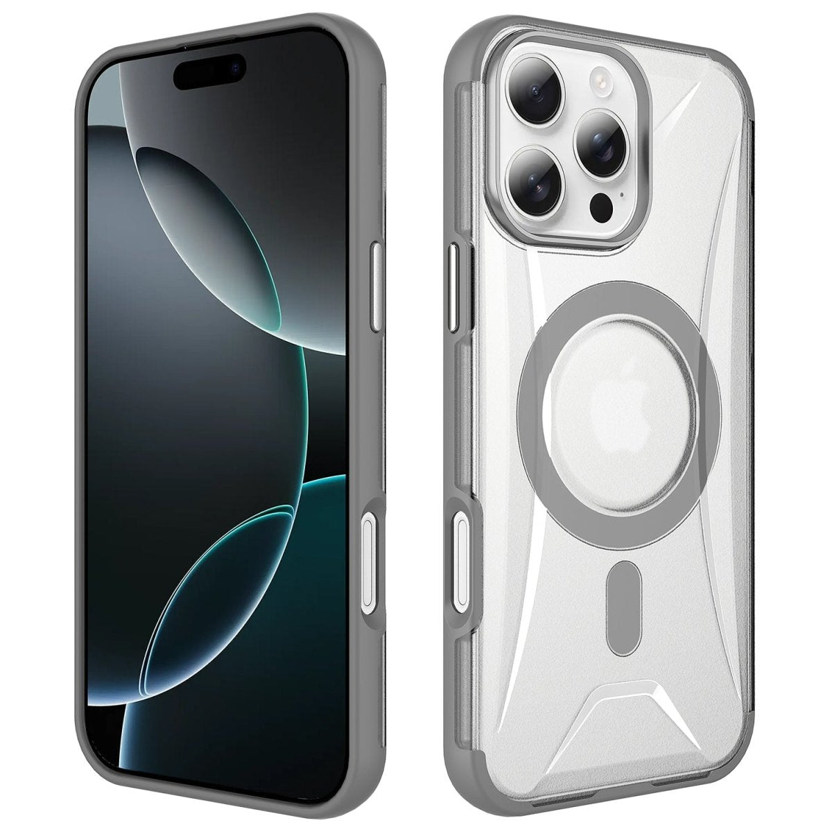 Clear Armor MagSafe Case with Sculpted Back - Gray for iPhone 15 Pro Max Phone Case - Pro iPhone Repair