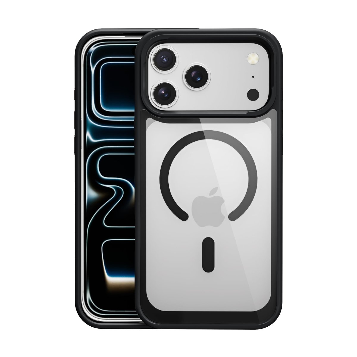 Clear Back Bumper MagSafe Case - Black for iPhone 17 Pro Max / 18 Pro Max Phone Case - Pro iPhone Repair