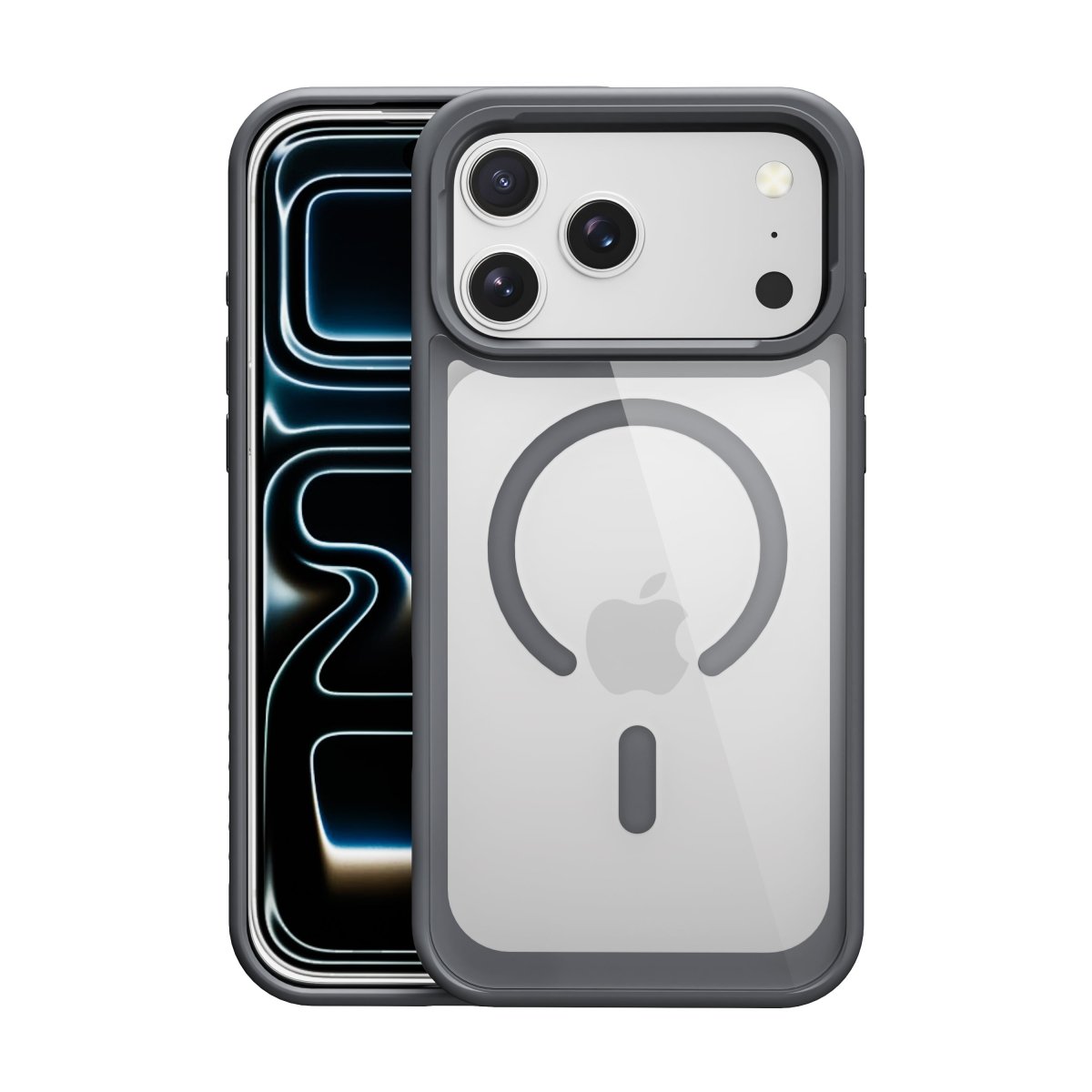 Clear Back Bumper MagSafe Case - Gray for iPhone 17 Pro / 18 Pro Phone Case - Pro iPhone Repair