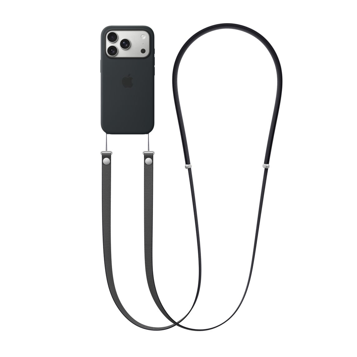 Crossbody Phone Strap - Adjustable Neck Lanyard (3.6ft) - Black Crossbody Strap - Pro iPhone Repair