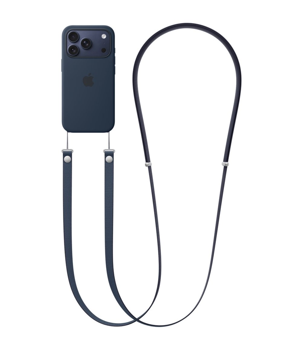Crossbody Phone Strap - Adjustable Neck Lanyard (3.6ft) - Navy Blue Crossbody Strap - Pro iPhone Repair
