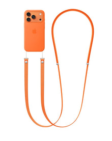 Crossbody Phone Strap - Adjustable Neck Lanyard (3.6ft) - Orange Crossbody Strap - Pro iPhone Repair
