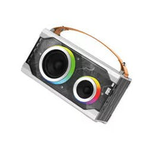 FONENG M2 15W Bluetooth Speaker – Colorful Portable Dual Speaker with LED Light Effects, Silver Bluetooth Speaker - Pro iPhone Repair