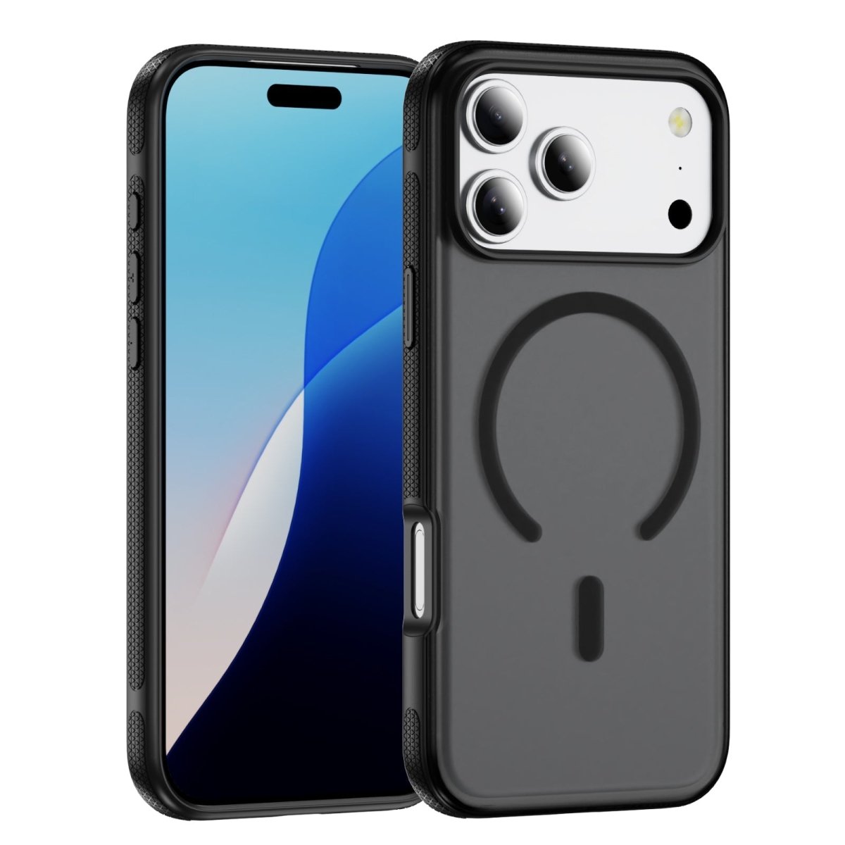 Frosted Matte MagSafe Case - Black for iPhone 17 Pro Max / 18 Pro Max Phone Case - Pro iPhone Repair