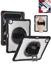 Full Body Protective Case - Black for iPad Air 13 2024 / Pro 12.9 (3rd / 4th / 5th / 6th) iPad Case - Pro iPhone Repair