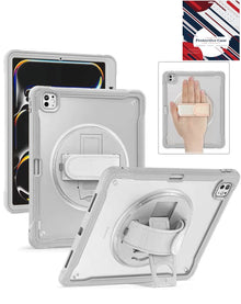 Full Body Protective Case - Gray for iPad Air 13 2024 / Pro 12.9 (3rd / 4th / 5th / 6th) iPad Case - Pro iPhone Repair
