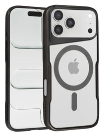 Glossy & Transparent Magnetic Case - Black for iPhone 17 Pro Max Phone Case - Pro iPhone Repair