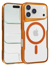 Glossy & Transparent Magnetic Case - Orange for iPhone 17 Pro Max Phone Case - Pro iPhone Repair