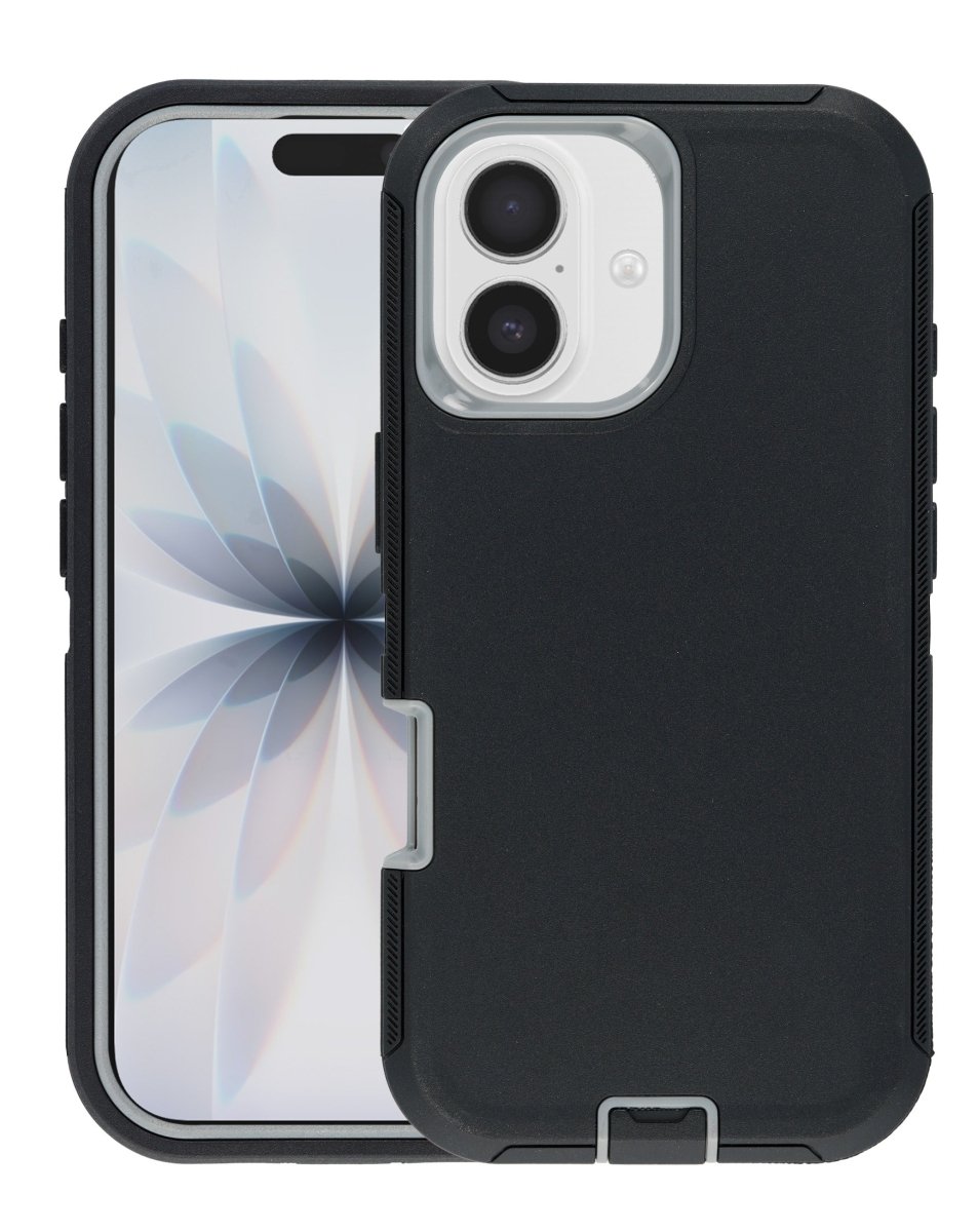 Heavy Duty Case - Black & Gray for iPhone 17 Phone Case - Pro iPhone Repair
