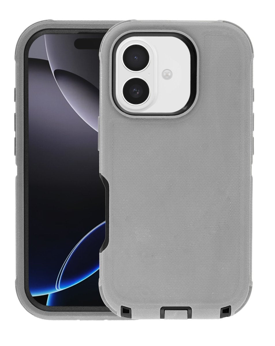 Heavy Duty Case for iPhone 17 (GRAY & BLACK) Phone Case - Pro iPhone Repair