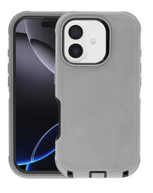 Heavy Duty Case for iPhone 17 (GRAY & BLACK) Phone Case - Pro iPhone Repair