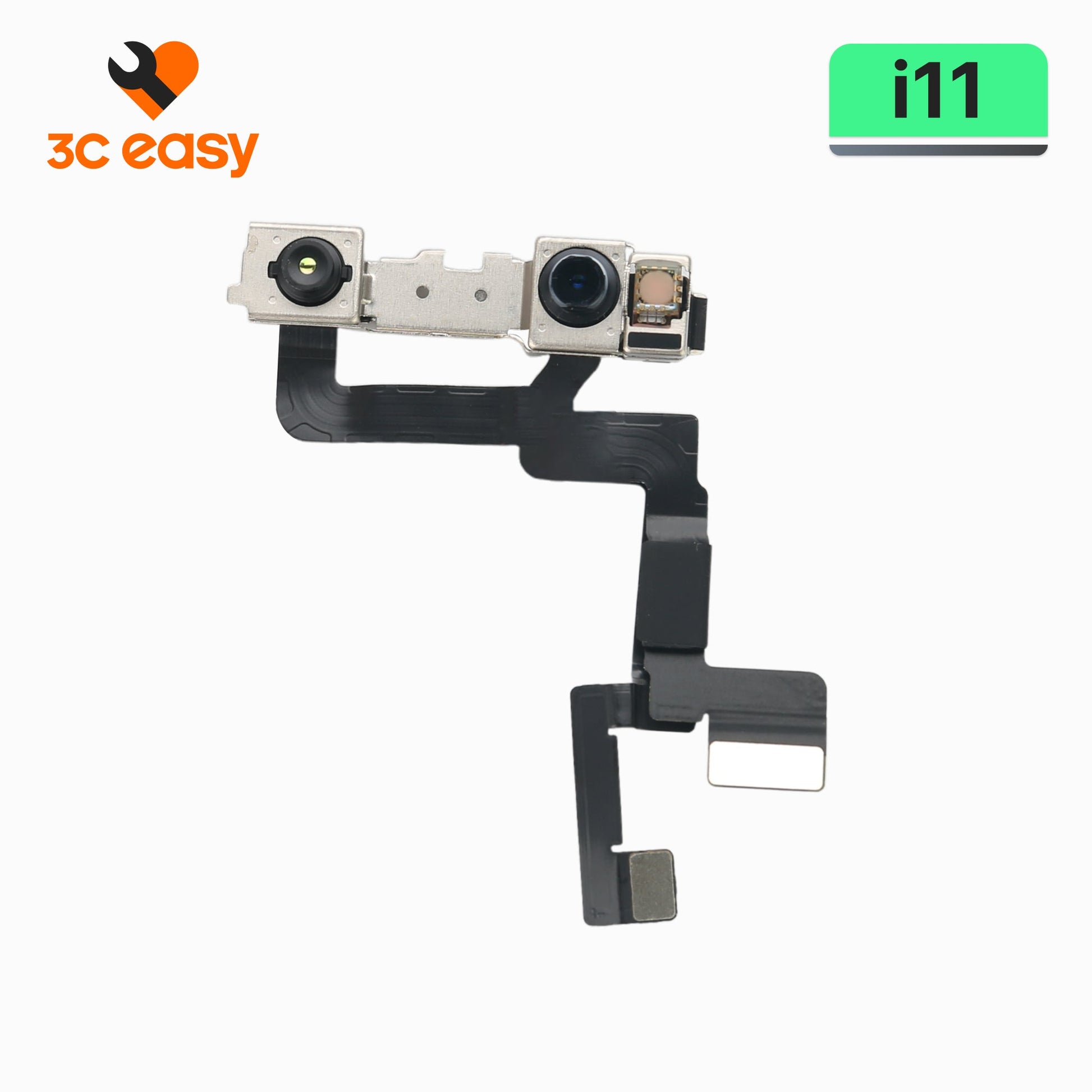 iPhone 11 front camera and Face ID sensor flex assembly, 3C EASY original part, lens side