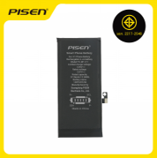 PISEN replacement battery for iPhone 11, front view with printed specs and flex cable connector