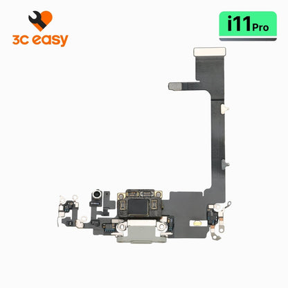 iPhone 11 Pro Charging Port Flex Cable – 3C EASY Replacement Part (Original, White) - Pro iPhone Repair
