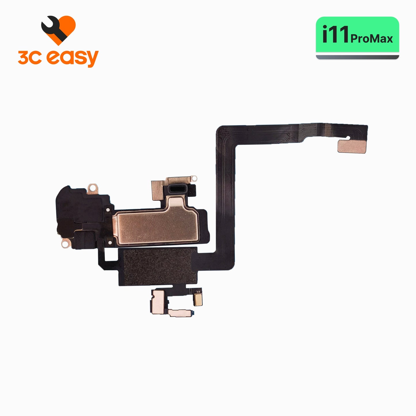 iPhone 11 Pro Max ear speaker with proximity sensor flex cable, 3C EASY original replacement part