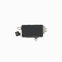 Back view of iPhone 11 Pro Max vibration motor showing flex connector and mounting brackets
