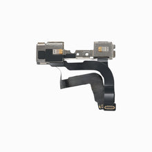 Back of iPhone 12/12 Pro front camera flex assembly showing shielded modules and connectors