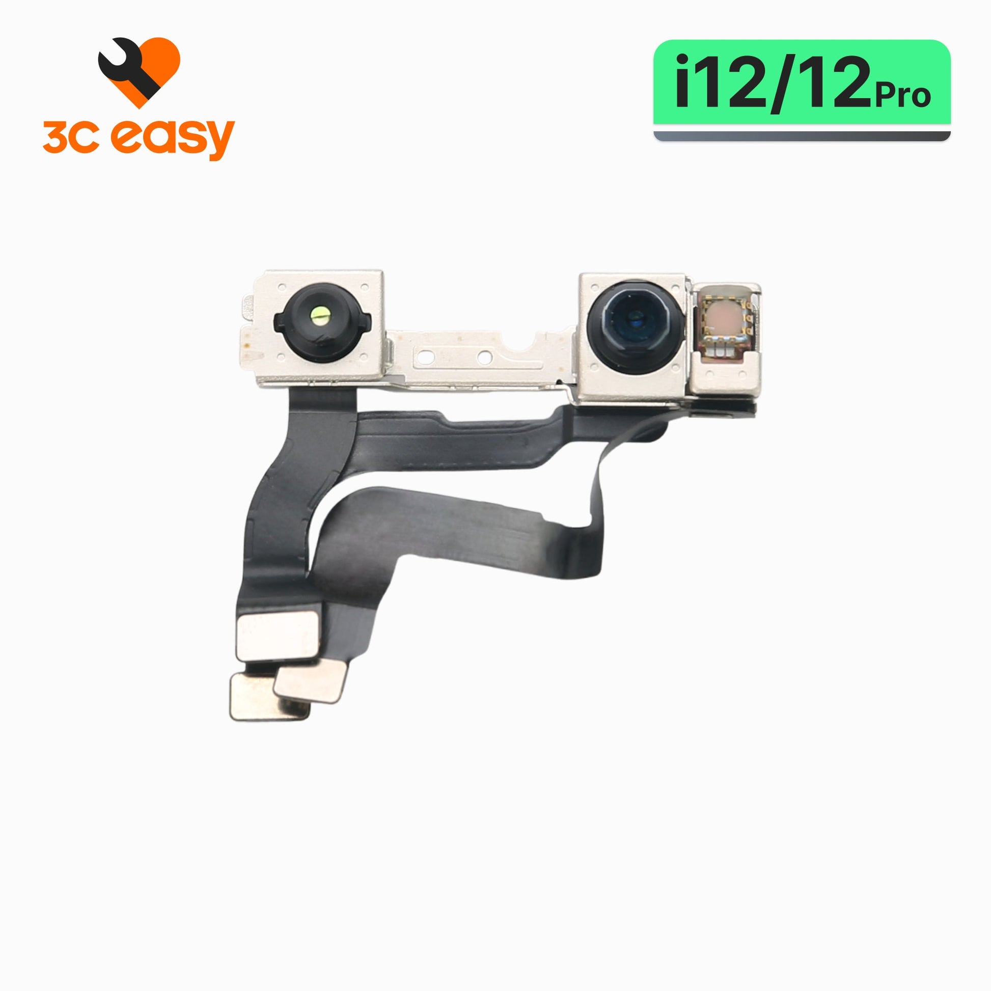 Original iPhone 12/12 Pro front camera and Face ID sensor flex assembly, 3C EASY product card