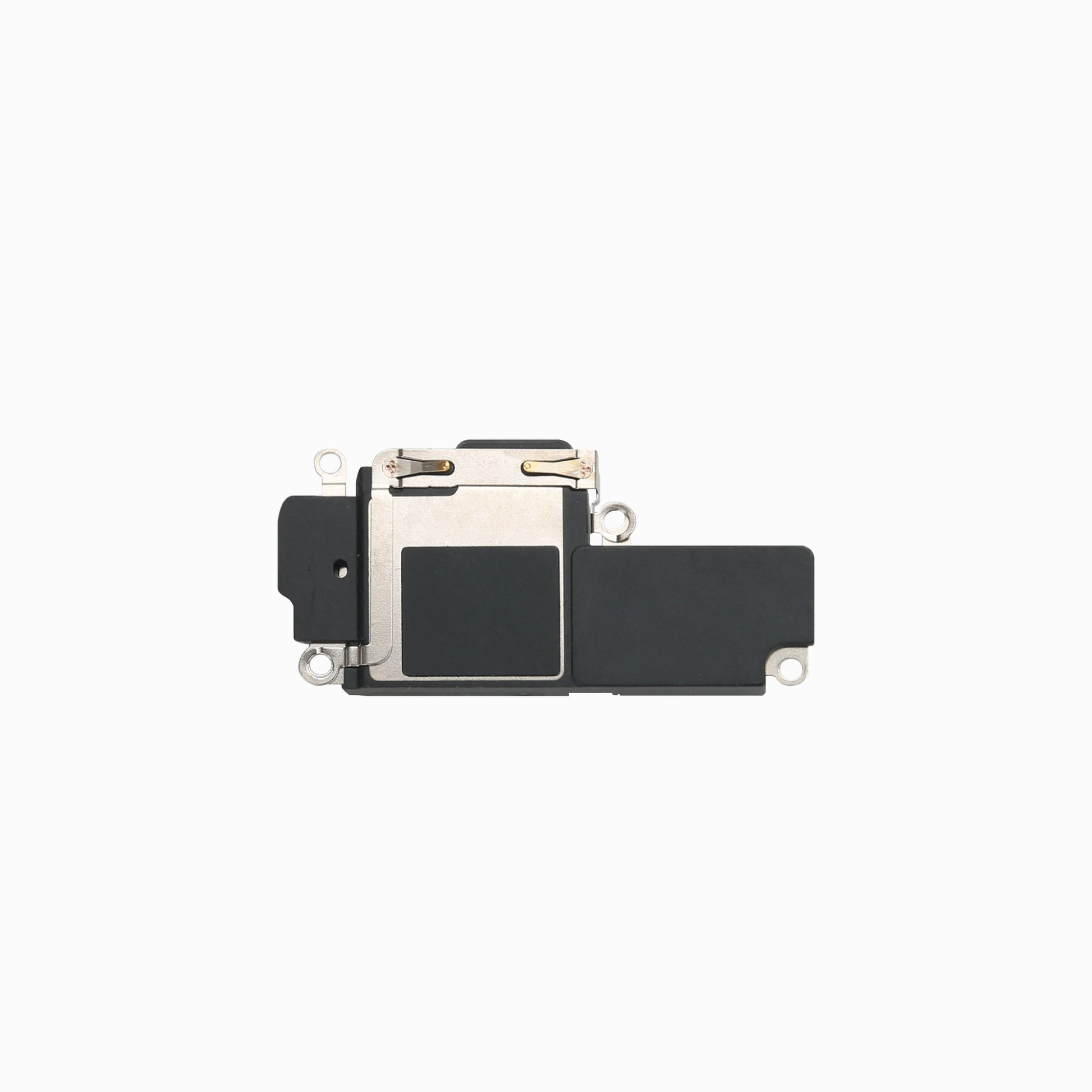 Reverse side of original iPhone 12/12 Pro loudspeaker module showing frame and contacts
