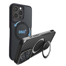 iPhone 12 / 12 Pro Premium Magnetic Case with 360° Ring Stand - Black Phone Case - Pro iPhone Repair