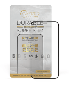 iPhone 12 Mini (Clear + Silicone Edge) Casper Tempered Glass Screen Protector Screen Protector - Pro iPhone Repair