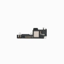 Reverse side of original iPhone 12 mini loudspeaker module showing speaker frame and contacts